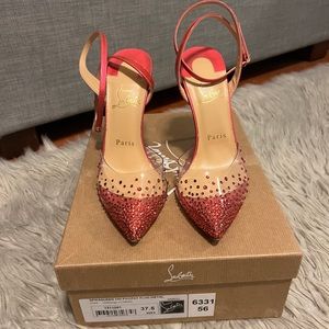 Never used Christian Louboutin SpikaQueen 100 size 37.5